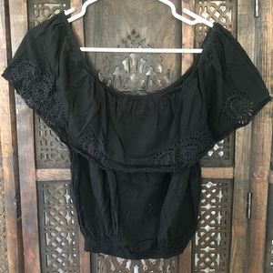 Off Shoulder Crop Top